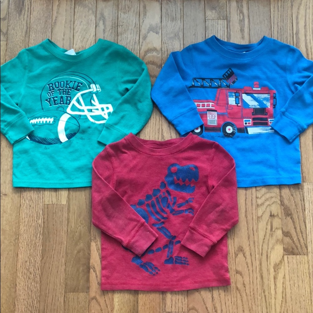 Bundle - 3 - 3T Thermal Long Sleeve Tops